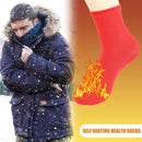Tourmaline Self Heated Socks Winter Magnetic Therapy Warm Socks (Red)
