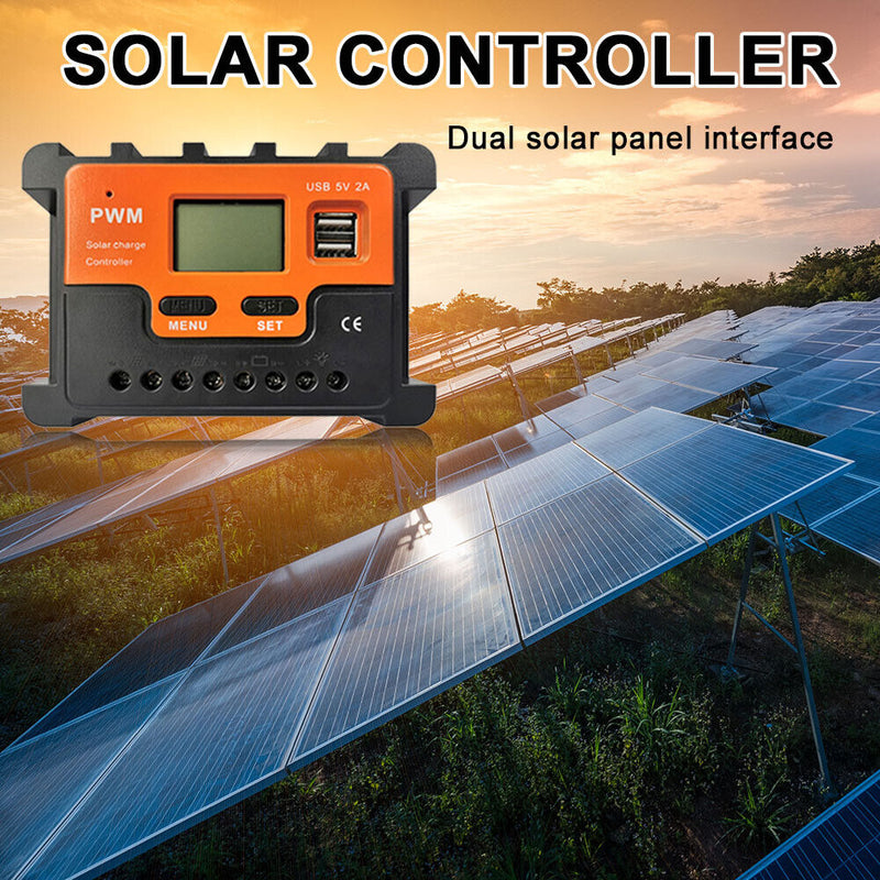 Solar Charge Controller Solar Panel PWM Controllers Charger Regulator (20A)
