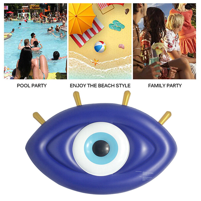 #A Inflatable Eyeball Floating Mattress Pool Lounge Chairs Float Water Sports To