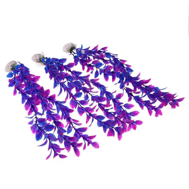 3pcs Underwater Artificial Aquatic Plant Ornaments Simulation Aquarium Fish Tan