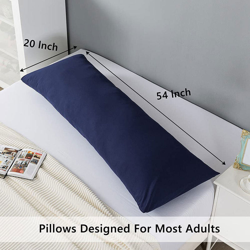 Full Body Pillowcase Sleeper Breathable Long Bed Throw Pillow Cover (Blue)