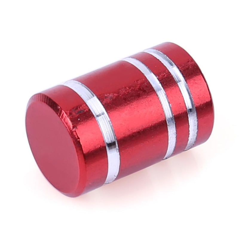 4pcs Aluminum Car Motorcycle Wheel Tire Valve Stem Caps Covers (Red)