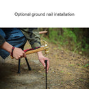 Camping Lamp Pole Ground Desktop Fixing Lantern Holder (Black Single Hook) Newly