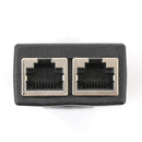 8P8C Adapter Connector LAN Ethernet RJ45 Splitter 1 To 2 Extender Plug