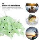 50pcs Luminous Shrimp Soft Lure 3cm Night Fishing Lure Fluorescent Glow Tackle