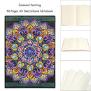 DIY Mandala Special Shaped Diamond Painting 50 Pages A5 Sketchbook Notebook