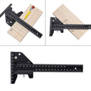 Labelling Ruler T Shape Woodworking Scriber Gauge Line Drawing Measuring Sliding