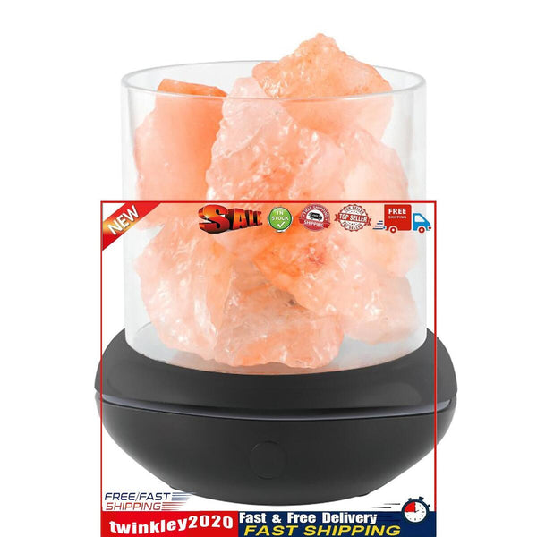 Himalayan Salt Diffuser Lamp USB Aromatherapy Wireless Sprayer (Black) Newly