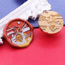 #A Retro House Pattern Seal Wax Stamp Head Fire Paint for Card DIY Envelopes Sta