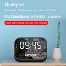 Bluetooth-Compatible Speaker Wireless Desktop Alarm Clock Player (Black)