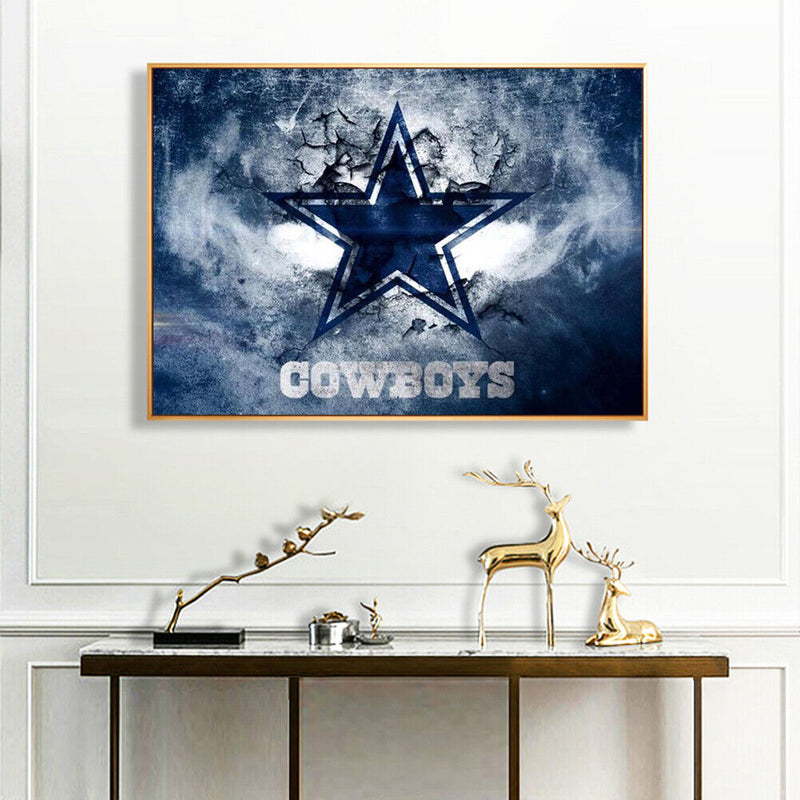 Oil Painting By Numbers Acrylic Handmade Cowboys Star Digital Picture Home Decor