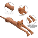 Back Scratcher Wood Cat Design Relieves Itching on Back Body Hand Backslap Newly