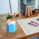 5pcs Pen Vase Makeup Brush Holder Stationery Desk Container Office Supply
