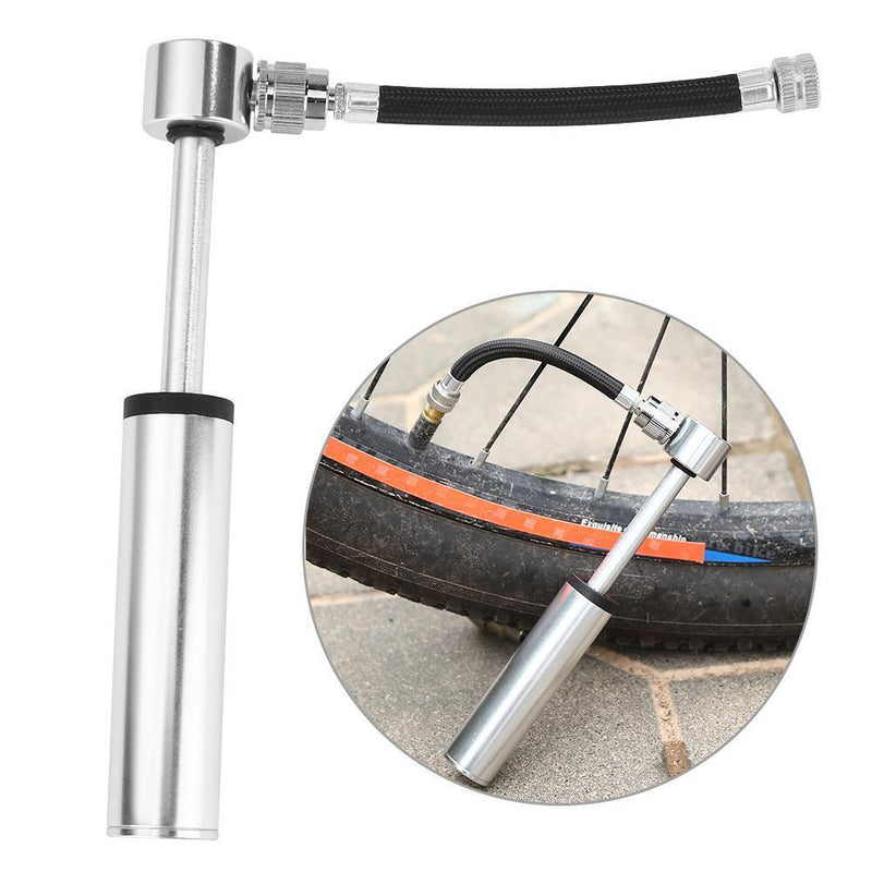 Portable Aluminum Alloy MTB Bike Mini Air Pump Cycling AV/FV Ball Tire Inflator