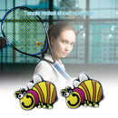 2pcs Cartoon Animal Silicone Racquet Tennis Racket Anti Shock Absorber (C) Newly