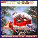 DIY Birds House Mosaic Full Round Diamond Drawing Handmade Rhinestone Craft