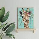 Cross Stitch Kits 11CT Stamped DIY Giraffe Full Embroider Needlework