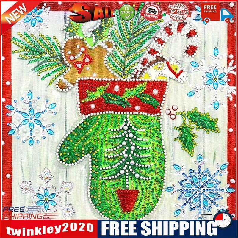5D DIY Special Shaped Diamond Painting Gloves Cross Stitch Craft Kit Decor