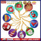 10pcs DIY Diamond Painting Special Shape Christmas Tree Pendants Decoration