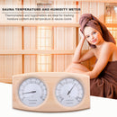 Wooden Sauna Room Humidity Meter Gauge Bathroom Temperature Hygrometer