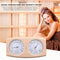 Wooden Sauna Room Humidity Meter Gauge Bathroom Temperature Hygrometer