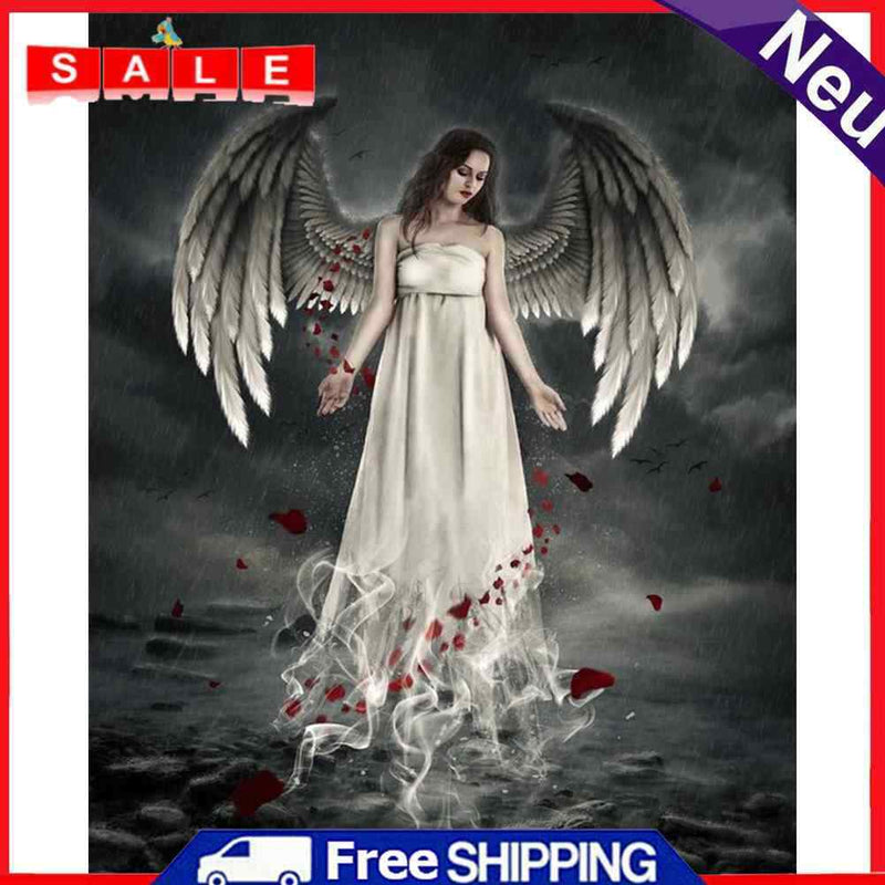 Angel Wings Oil Paint By Numbers Kits DIY Handpainted on Canvas Home Decorations