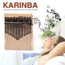 Pine Wood Kalimba Percussion Musical Instrument 17 Keys Thumb Finger Piano Mbira