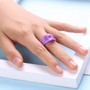 Hand-painted Irregular Jelly Open Rings Ladies Adjustable Oil Geometric Rings