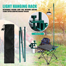 Detachable Folding Lamp Pole Outdoor Lantern Stand Tripod Camping Bracket Holder