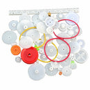 Gear Kids Gift Package Kit Plastic Gears DIY Gear Assortment Axle Belt Bushings