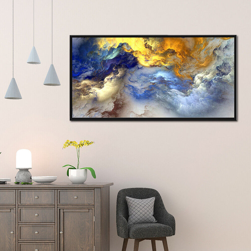5D DIY Diamond Painting Full Round Drill Color smoke Picture of Rhinesto