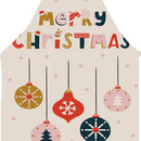 Linen Fabric Apron Oil-Proof Christmas Hanging Neck Apron for Kitchen Cooking