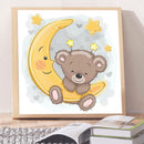 5D DIY Diamond Painting Kits Full Round Drill Moon Cartoom Bear Mosaic Picture