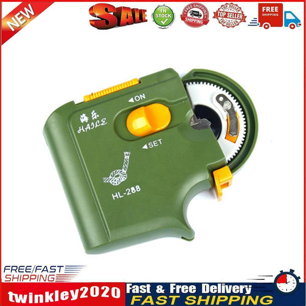 Portable Automatic Fishing Hook Tie Knot Line Tying Fishing Device (Green) Newly