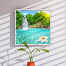 5D DIY Diamond Painting Kits Full Round Drill Lotus Waterfall Mosaic