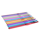 DIY Aluminum Crochet Hooks Sweater Knit Sewing Needles Set Kit (12pcs) Newly