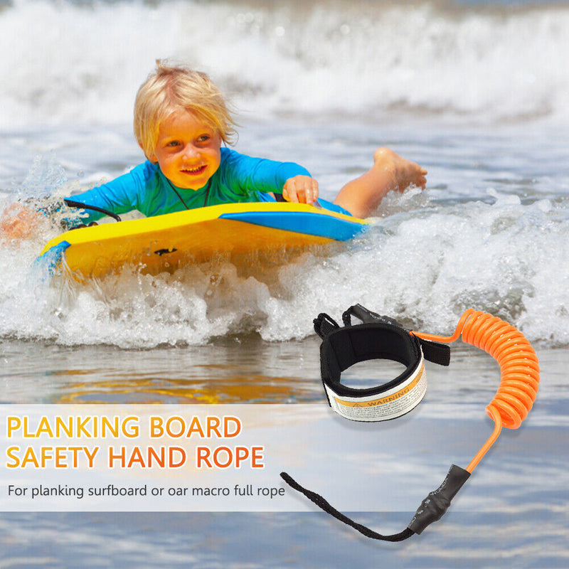 Elastic Coiled Raft Kayak Safety Hand Rope Stand Up Paddle Board Surfing Leas
