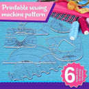 6*Quilting Templates Sewing Stencils Acrylic DIY Patchwork Sewing Ruler Tools#
