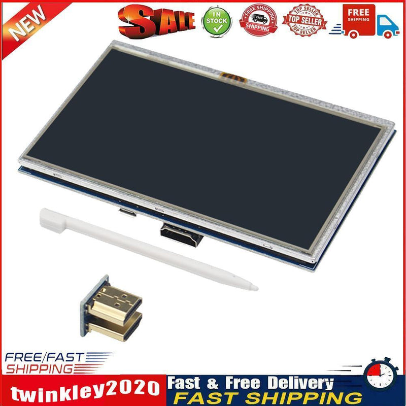 5 inch LCD Touch Screen HDMI-Compatible Display Kit for Raspberry Pi 3B+ Newly