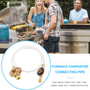 Outdoor Camping Flat Gas Stove Inflation Valve Adapter Cylinder Valve Converter