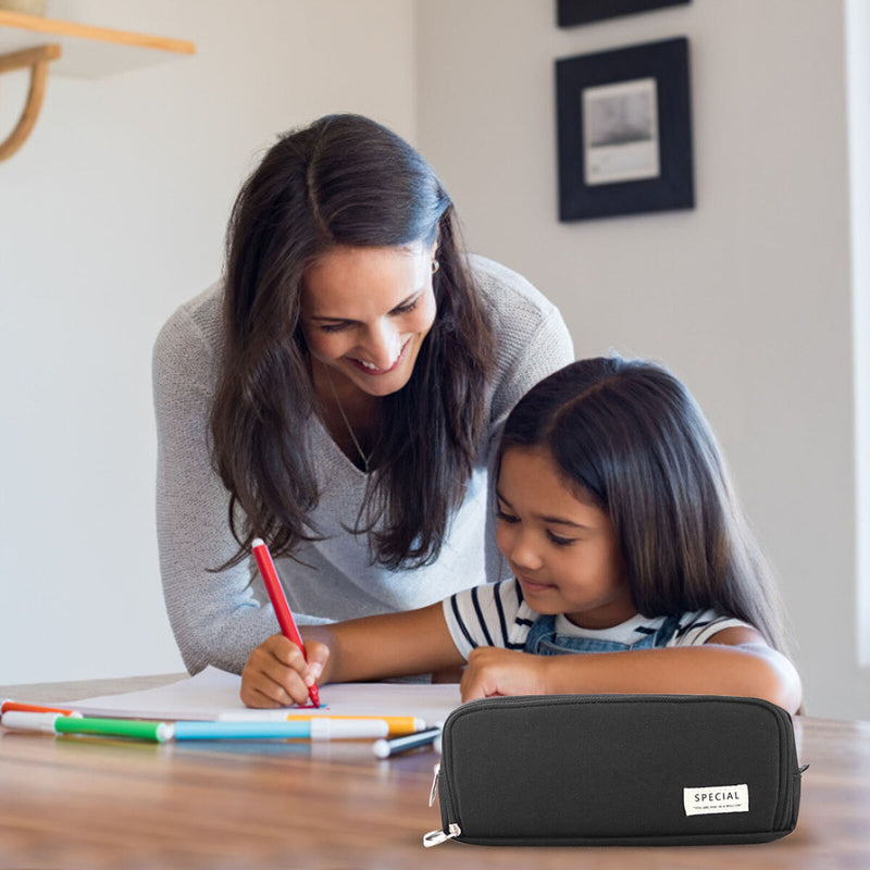 Large Capacity Pencil Case-Oxford Cloth School Student Stationery Organizer