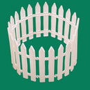 Plastic Home Decorative Barrier Christmas Tree Fence Garden Guardrail White PVC