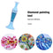 Flower Pot 5D Diamond Painting Point Drill Pen DIY Crafts (w/ Drill Blue) Newly