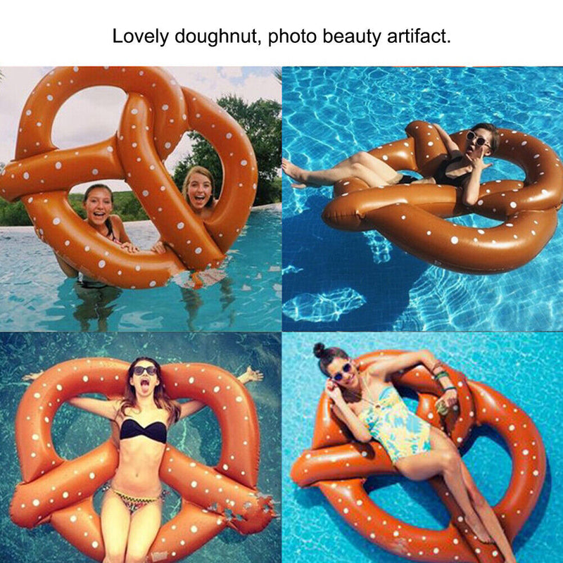 Swimming Pool Water Hammock Floating Swing Ring Inflatable Air Lounger Bed Newly