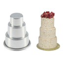 Cake Pan - 3 Tiers Pudding Cupcake Bakeware DIY Chocolate Cake Mold (L)