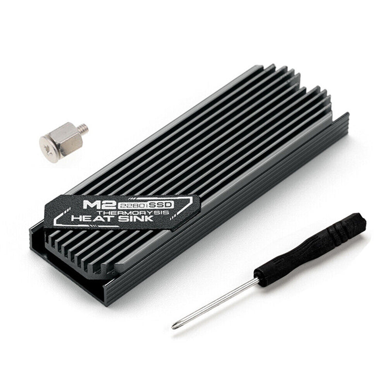M.2 Solid State Hard Disk Heatsink Heat Radiator for PCIE 2280 SSD (Grey) Newly