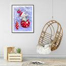 5D Kit Rhinestone Picture DIY Snow Animals Full Round Drill Art Diamond Paint