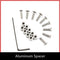 1Set /9pcs 6x6x3mm Aluminum Spacer With 9pcs M3 Screws And Wrench As Gift