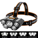 Head Torch Super Bright Headlight LED Rechargeable 5 Lights