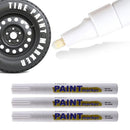 3X White Paint Pen Marker Waterproof Permanent Car Lettering Tire Letters F3A3